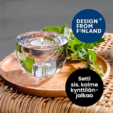 3 X KYNTTILÄNJALKA MARJA DOUBLE KIRKAS TAPIO