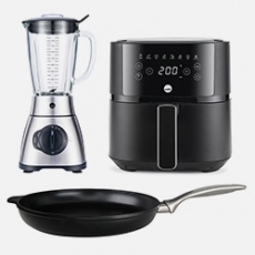 WILFA AIRFRYER, BLENDER & SWISS DIAMOND CXD PAISTINPANNU 28 ..